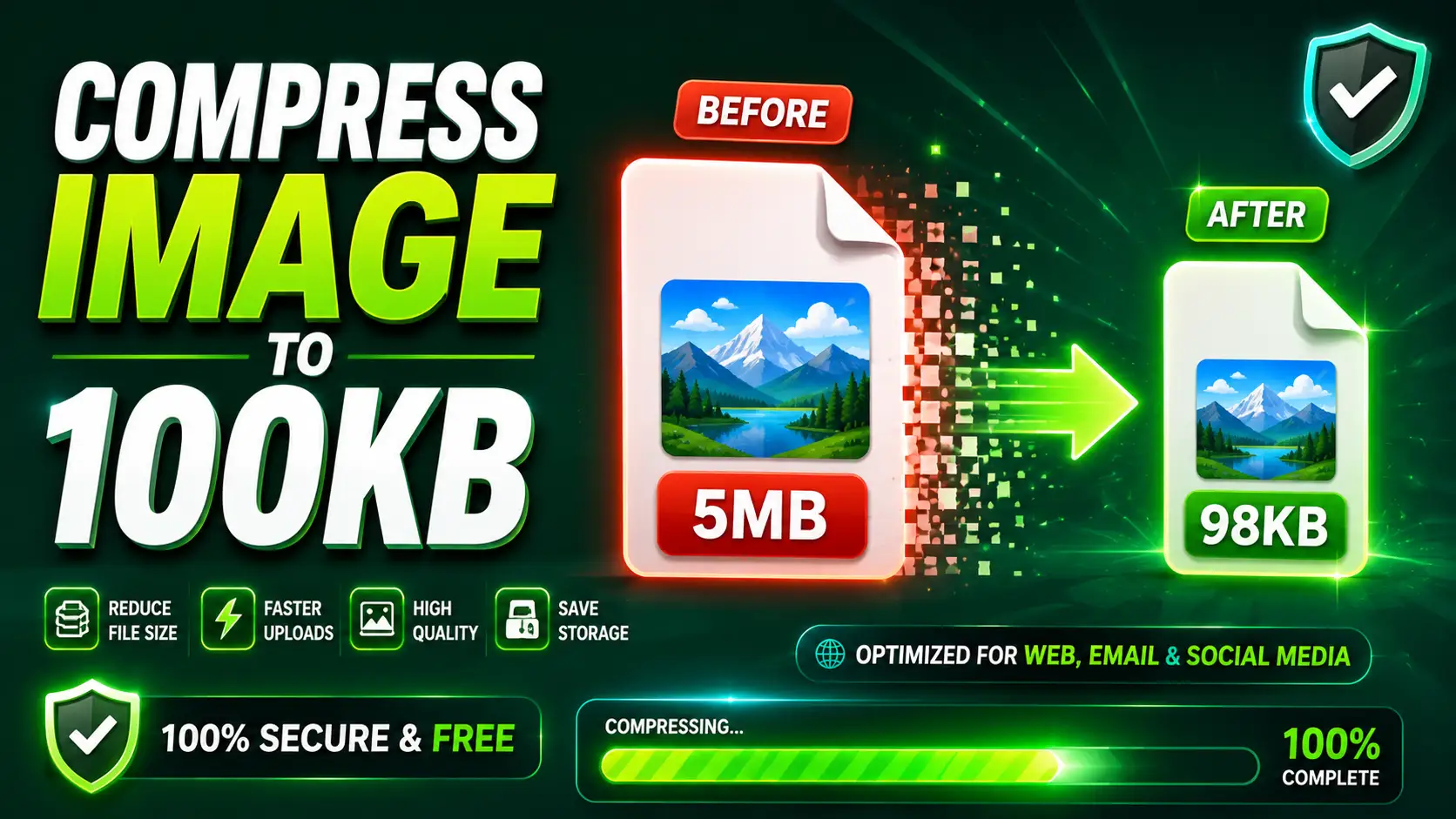 5 Free Tools That Compress Image to 100KB Instantly - Tested and Ranked