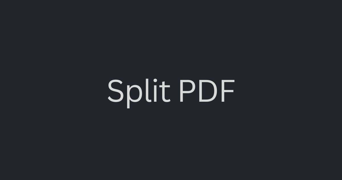 PDF Page Separator Free Split PDF Online Instantly